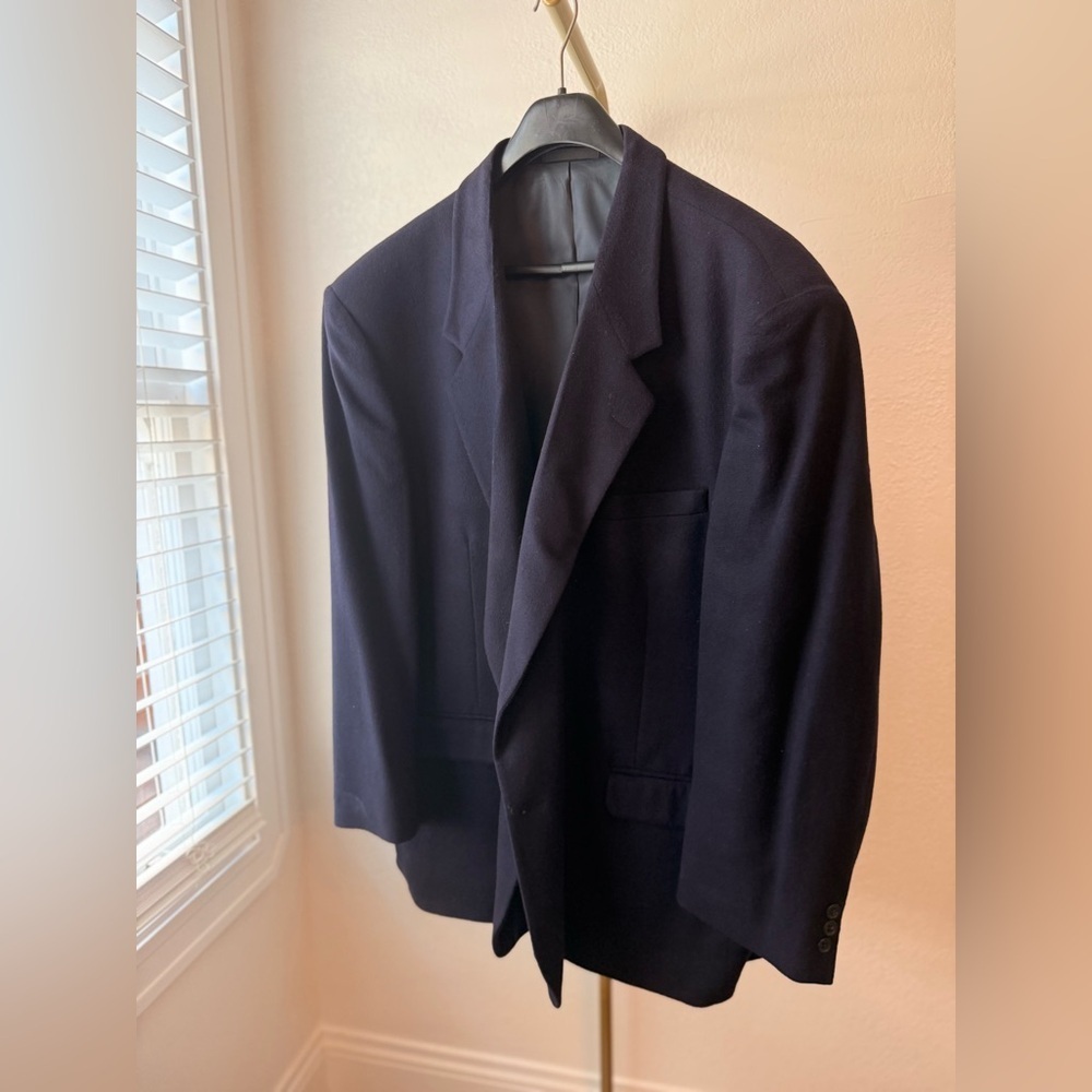 Fioravanti Couture Italian Wool Navy Blazer